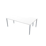 Table left 200x120cm white laminate/grey