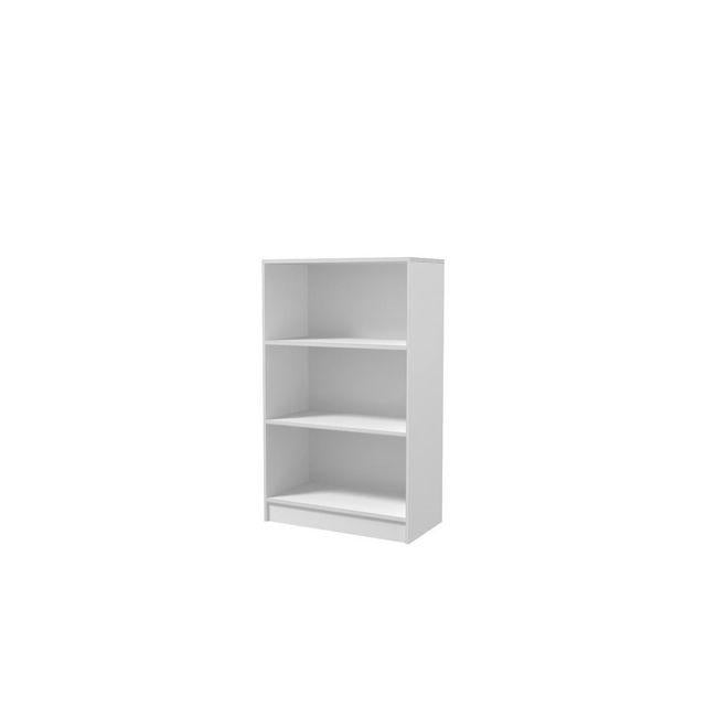 Shelf 3 levels 132,5x80,5x41,5cm white light