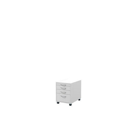 Desk chairs 4 drawers white laminate