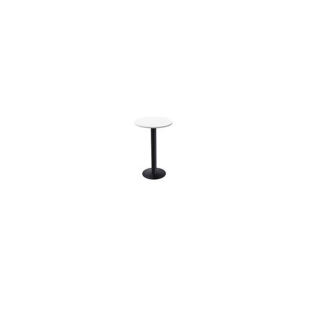 Standing table 110cm Ø70cm white laminate