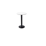 Standing table 110cm Ø70cm white laminate
