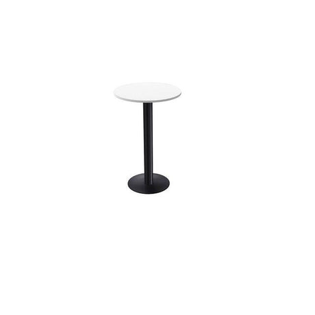 Standing table 110cm Ø70cm white laminate