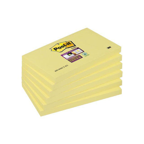 Notes POST-IT SS 76x127mm yellow 6/pc