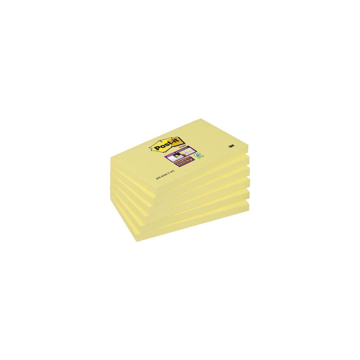 Notes POST-IT SS 76x127mm yellow 6/pc