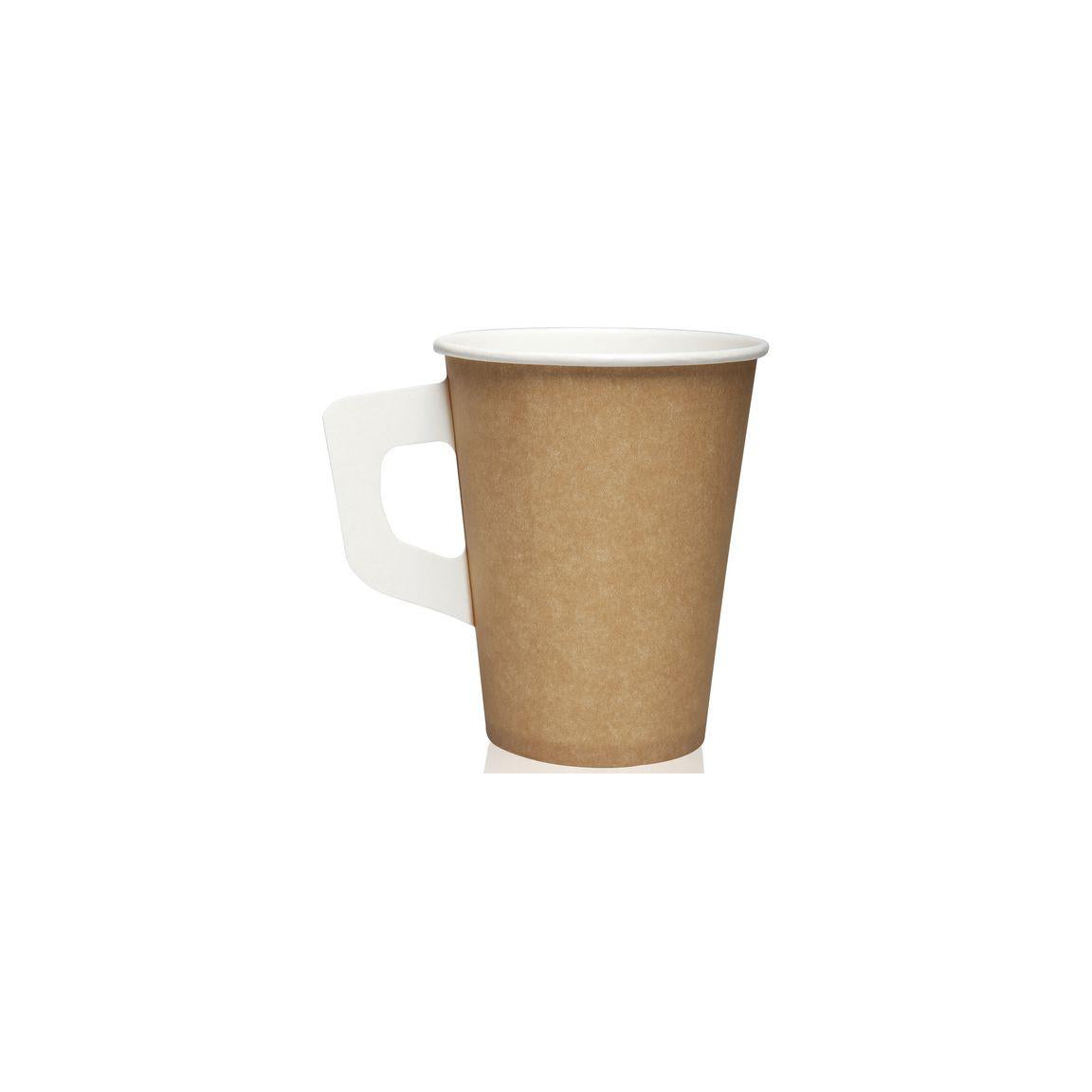 Paper cup 17,5cl ear brown/white 80/pc