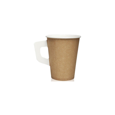 Paper cup 17,5cl ear brown/white 80/pc