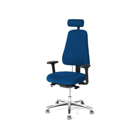 Office chair LD6340Deluxe with swivel arm blue
