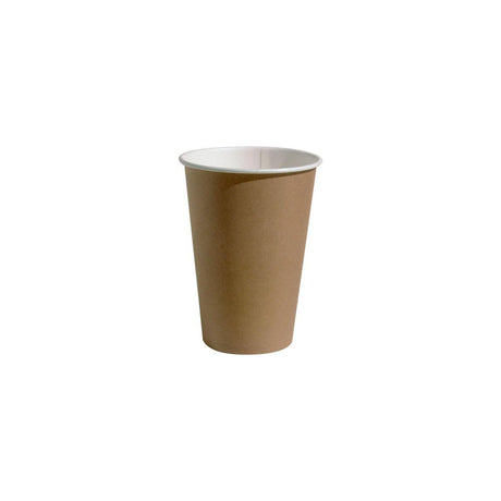 Paper cups 20cl brown/white 100/pack