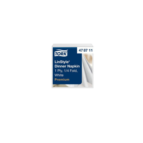 Napkin TORK LinStyle white 39x39cm 50/pack