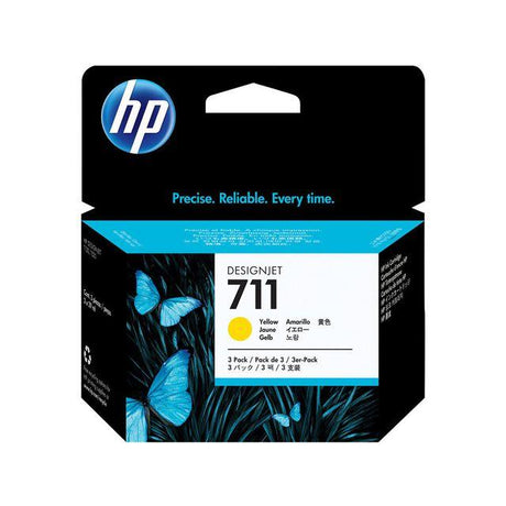 Ink cartridge HP CZ136A 711 yellow 3/pack