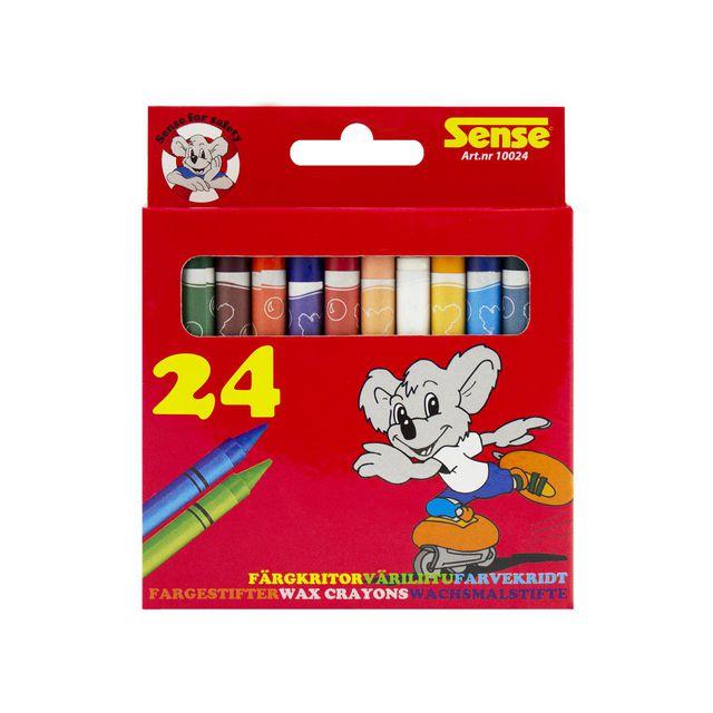 Wax crayon SENSE 24/pack