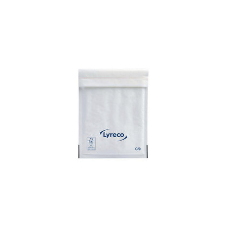 Bubble bag LYRECO 150x210mm white 100/pack