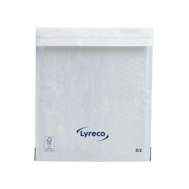 Bubble bag LYRECO 220x260mm white 100/pack