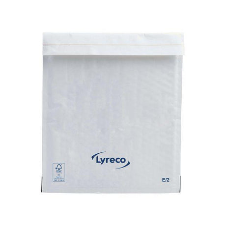Bubble bag LYRECO 220x260mm white 100/pack