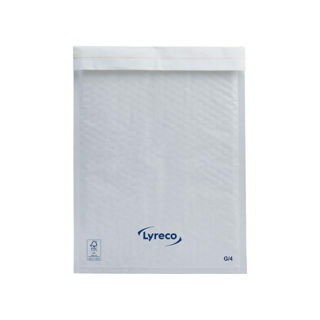 Bubble bag LYRECO 240x340mm white 100/pack