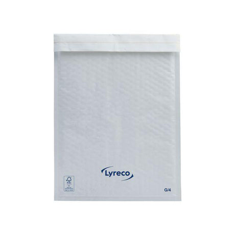 Bubble bag LYRECO 240x340mm white 100/pack