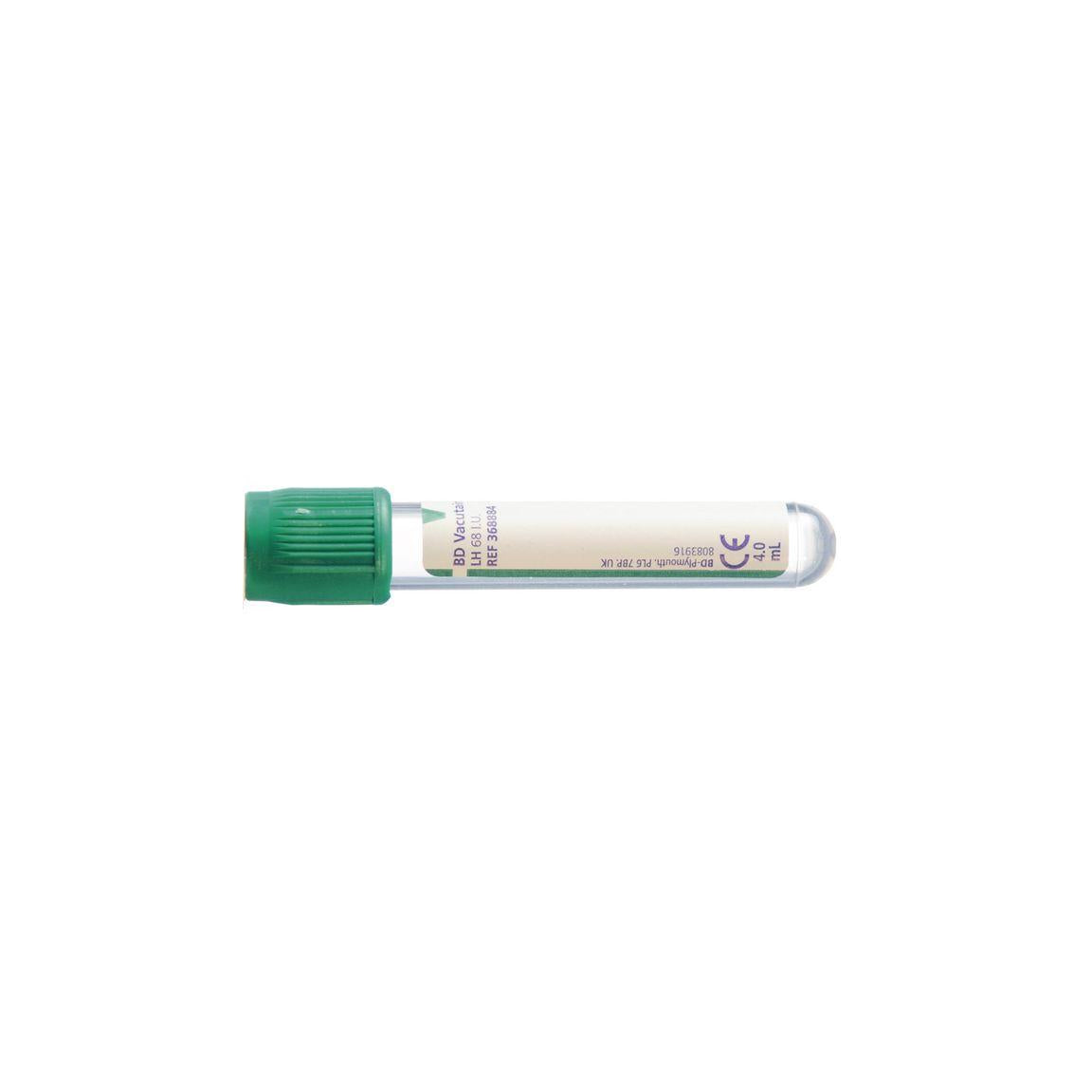 Test tube Green Li-Hep 4/5ml 100/pack