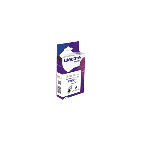 Tape WECARE 6mm TZe-211 Black on White
