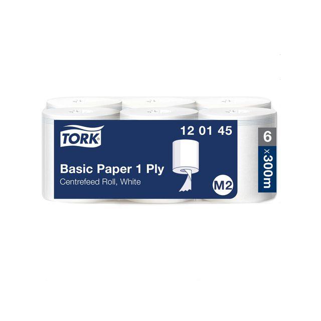 Drying roll TORK Uni M2 1-ply white 300m