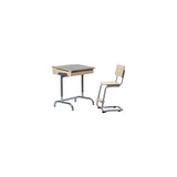 School bench FOKUS height 75-85cm light grey