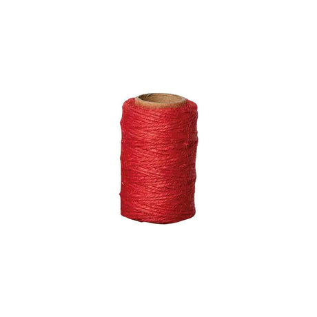 Jute cord red 25m/rl