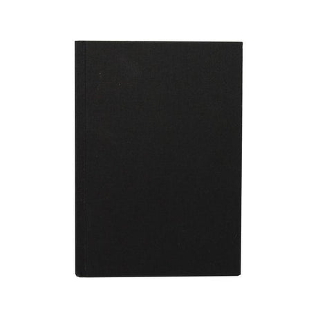 Ant.bok BURDE A4 Linen textile olinj black