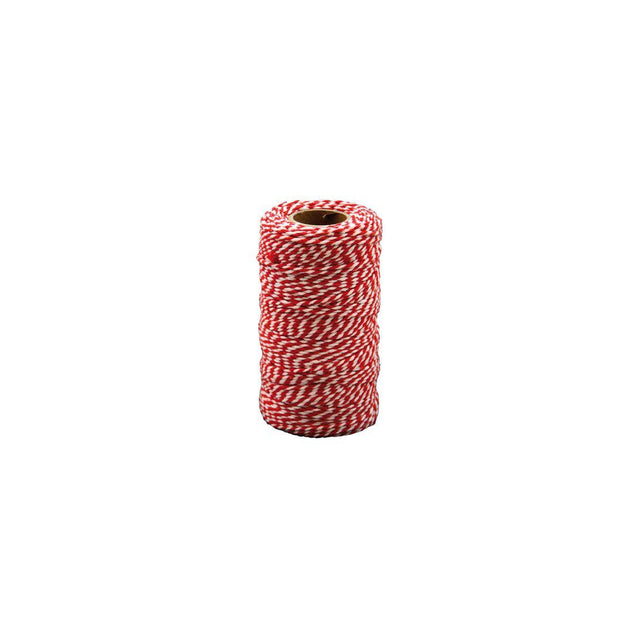 Cotton cord red and white