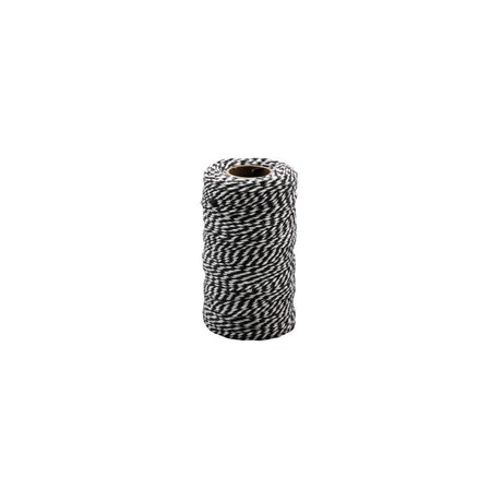 Cotton cord black and white