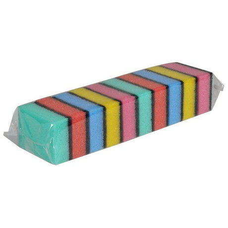 Cleaning sponge 9x6cm 10/pack multicoloured