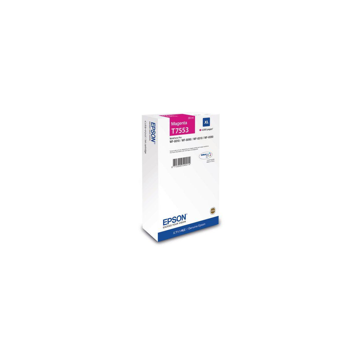 Ink cartridge EPSON C13T755340 stomach.
