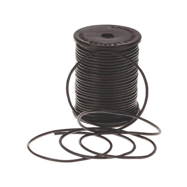 Leather cord black