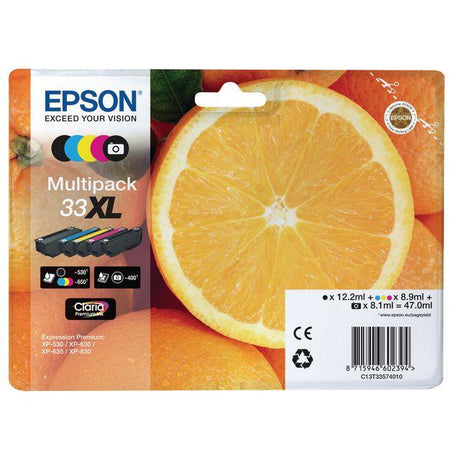 Ink cartridge EPSON C13T33574010black 5/pack