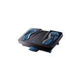 Footrest FELLOWES massage black/blue