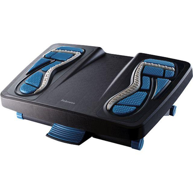 Footrest FELLOWES massage black/blue