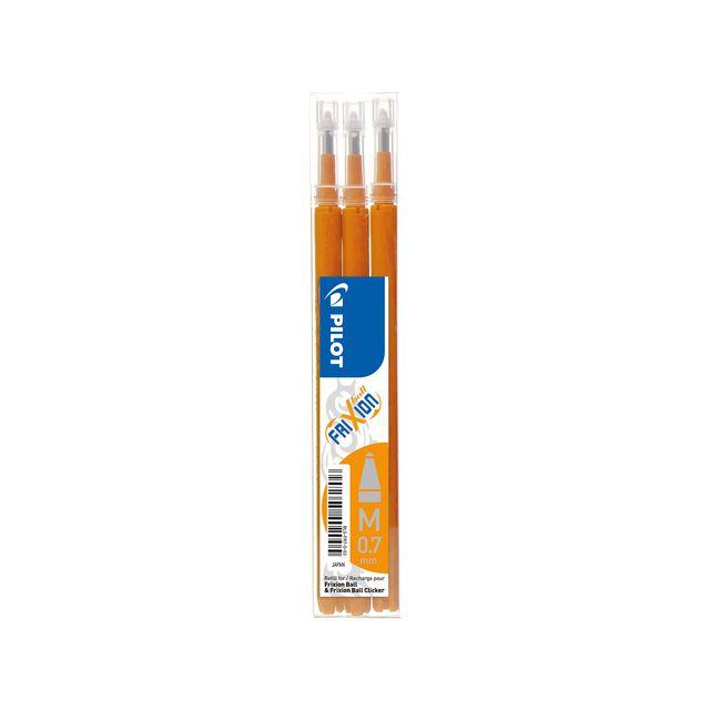 Refill PILOT Frixion 0,7mm orange 3/pack