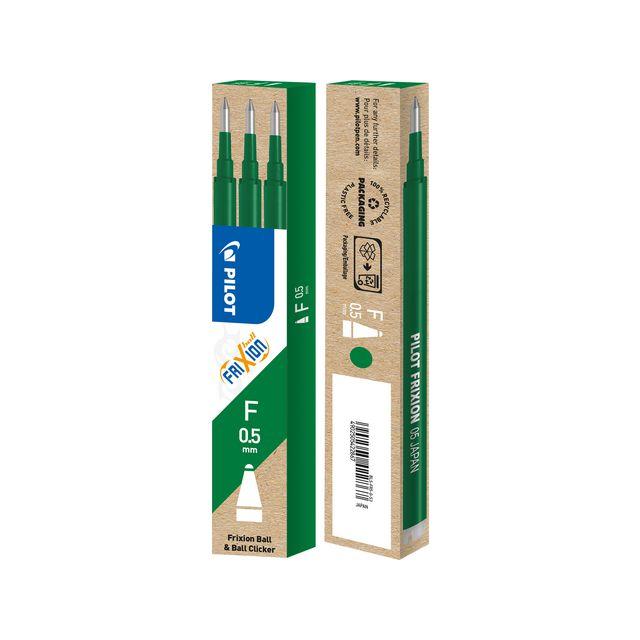 Refill PILOT Frixion 0,5mm green 3/pack
