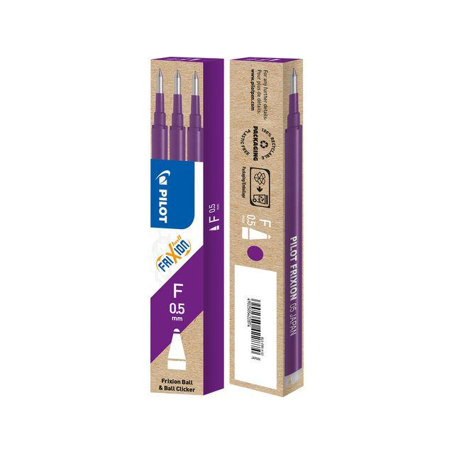 Refill PILOT Frixion 0,5mm violet 3/pack