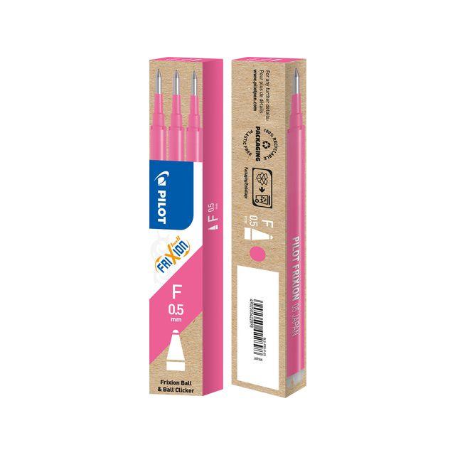 Refill PILOT Frixion 0,5mm pink 3/pack