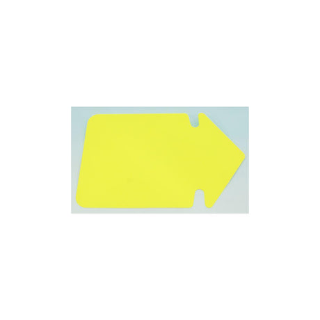 Text cardboard arrow 130x90mm fluorine yellow 25/pack