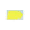 Text cardboard arrow 130x90mm fluorine yellow 25/pack