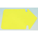 Text cardboard arrow 130x90mm fluorine yellow 25/pack