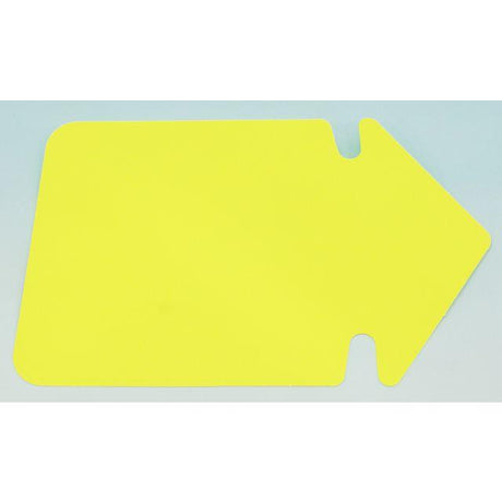 Text cardboard arrow 130x90mm fluorine yellow 25/pack