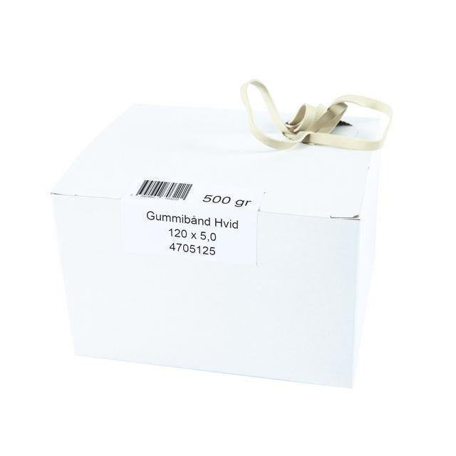 Rubber band 120x5mm white 0,5kg 345/fp