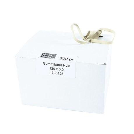 Rubber band 120x5mm white 0,5kg 345/fp
