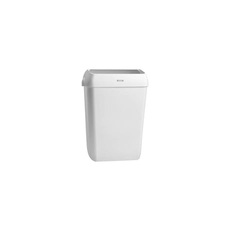 Wastepaper basket KATRIN 50L with lid white