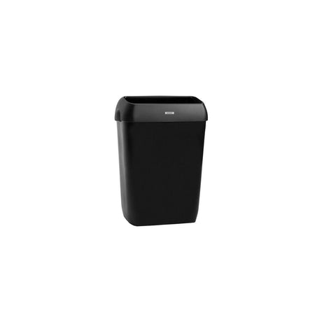 Wastepaper basket KATRIN 50L with lid black