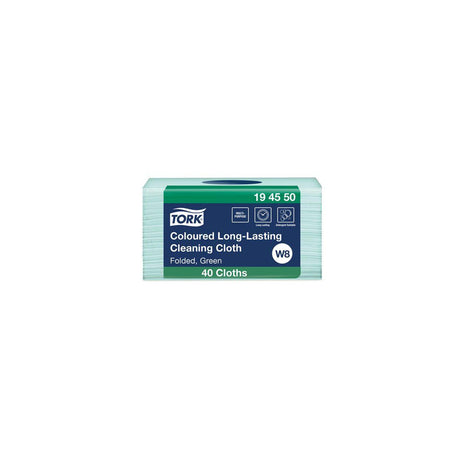 Cleaning cloth TORK Pre W8 green 40/pack