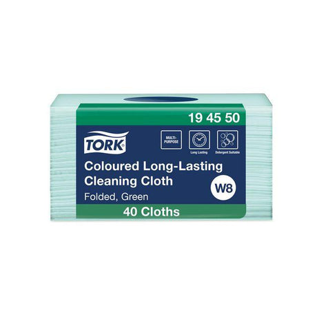 Cleaning cloth TORK Pre W8 green 40/pack