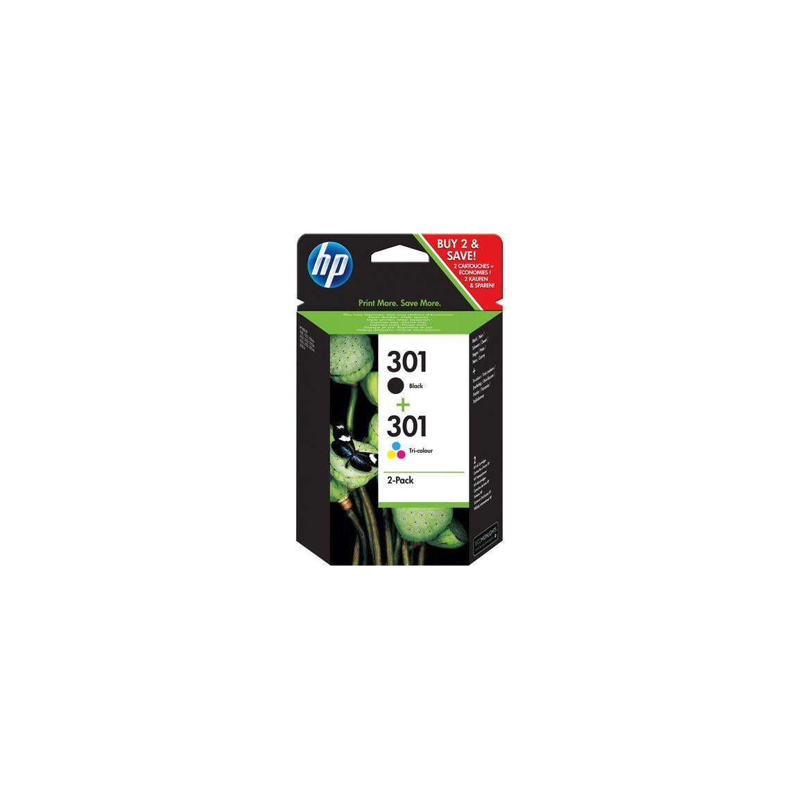 Ink cartridge HP N9J72AE 301 bk/cl 2/fp