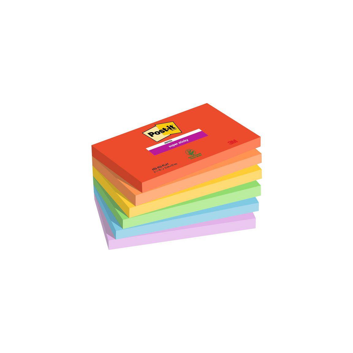 Notes POST-IT SS Playful 76x127 6/pc